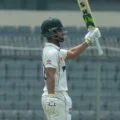 Pakistan batter Abdullah Fazal during a training session before the Test series.