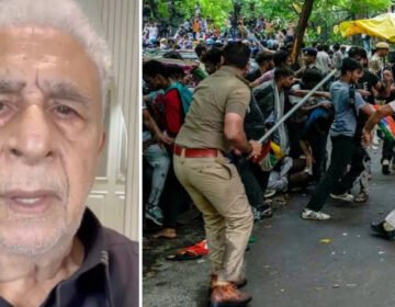 Bollywood actor Naseeruddin Shah reacts to police action against student protesters in New Delhi.